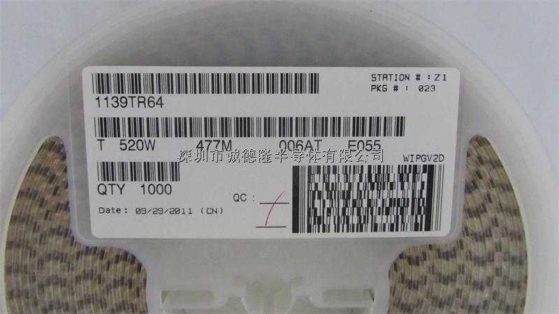 T520W477M006ATE055 470UF 6.3V 7343 KEMET 貼片鉭電容 全系列供應-T520W477M006ATE055盡在買賣IC網